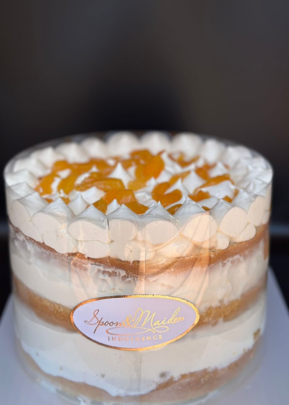 Vanilla Peach Chiffon Cake (8 inch)